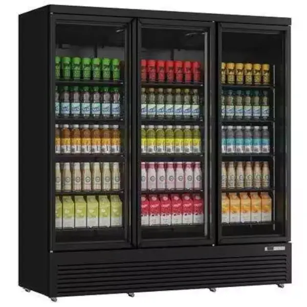 Koelkast | 1530L | Zwart | 0°C/+10°C | Geforceerd | Draaideuren | Wielen | 1880x710x1997(h)mm