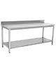 UNNINOX Werktafel | ECO | RVS | Bodemschap | Diepte 600 | Hoogte 850/950 | Breedte 600-2000 | Achteropstand | Zelfmontage 