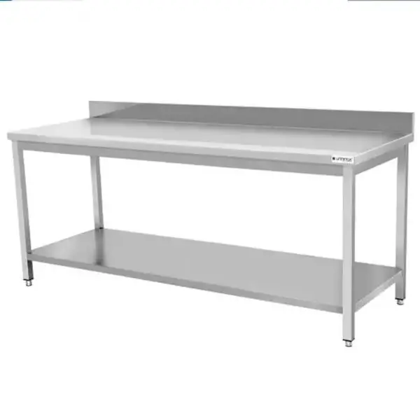 Werktafel | ECO | RVS | Bodemschap | Diepte 600 | Hoogte 850/950 | Breedte 600-2000 | Achteropstand | Zelfmontage