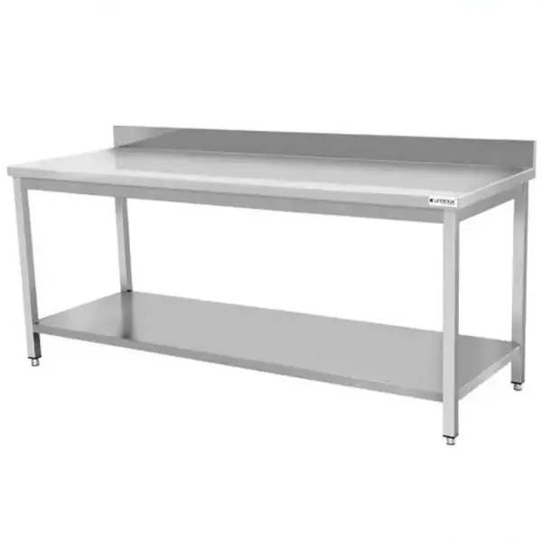 Werktafel | ECO | RVS | Bodemschap | Diepte 700 | Hoogte 850/950 | Breedte 600-2000 | Achteropstand | Zelfmontage