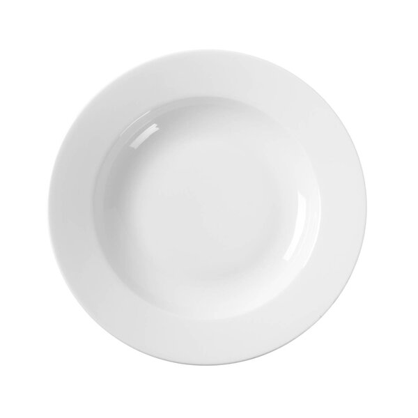 Diepe Borden | DELTA | Porselein | Wit | 12 Stuks | Ø230x30(h)mm