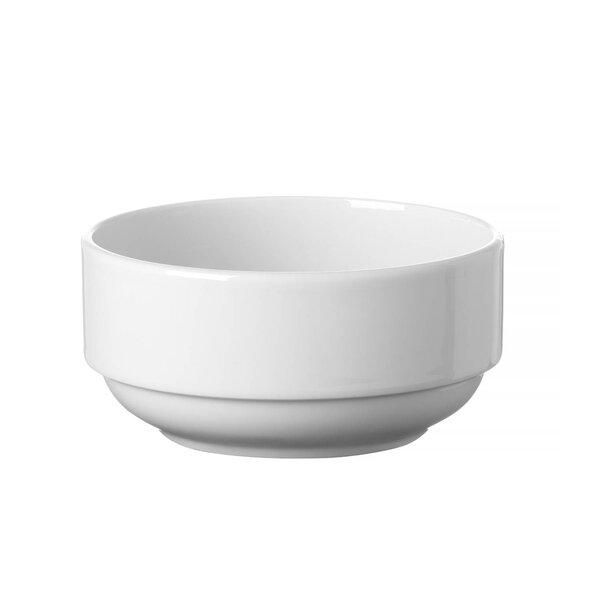 Saladeschalen | DELTA | Porselein | Wit | 9cl | 6 Stuks | Ø140x40(h)mm