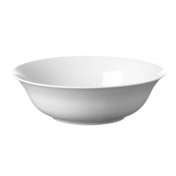 Saladeschalen | DELTA | Porselein | Wit | 31cl | 6 Stuks | Ø230x45(h)mm
