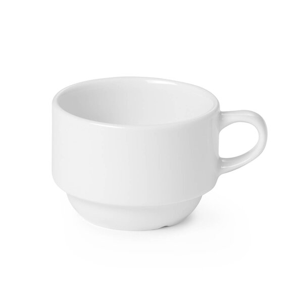 Koffiekopjes | DELTA | Porselein | Wit | 17cl | 12 Stuks | Ø80mm