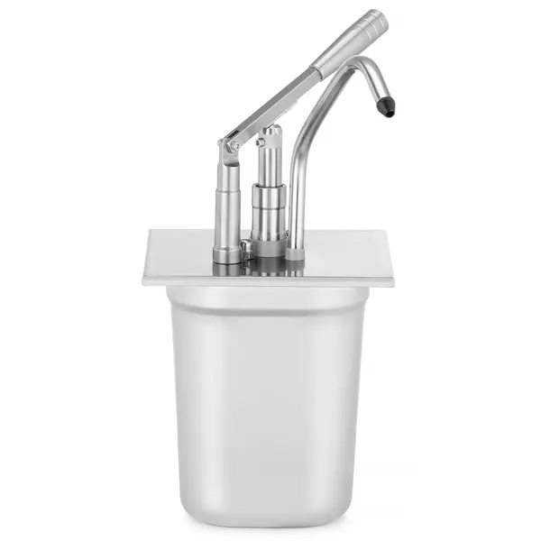 Heveldispenser | 1/6 GN (Middenuitloop) | Porties 35ml | Diepte 200mm