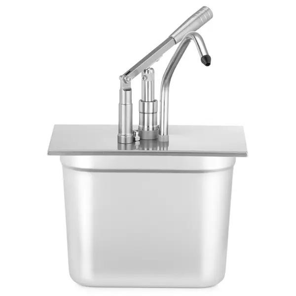 Heveldispenser | 1/4 GN (Middenuitloop) | Porties 35ml | Diepte 200mm