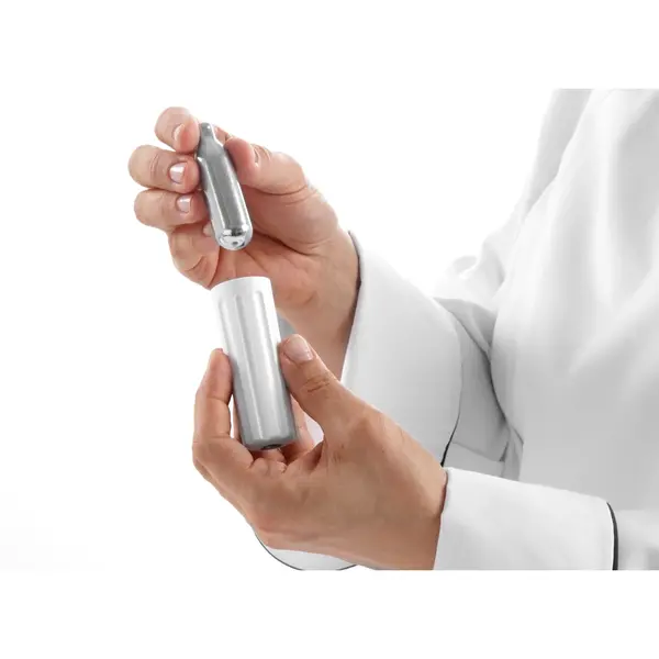 Slagroomapparaat | KitchenLine | Aluminium | Wit | 0.95L | 3 Spuitmonden | Ø95x320(h)mm