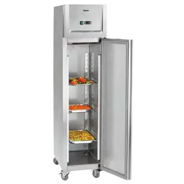 Koelkast | 335L (1/1 GN) | RVS | 0°C/+10°C | Geforceerd | Wielen (Geremd) | 500x740x2030(h)mm