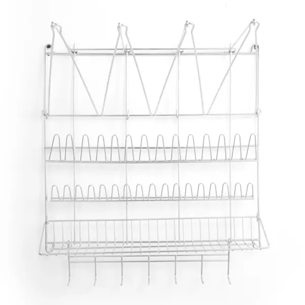 Patisserie Wandrek | RVS | 4 Spuitzakhouders + 31 Spuitmondhouders | Accessoireschap + 7 Haken | 500x360x560(h)mm