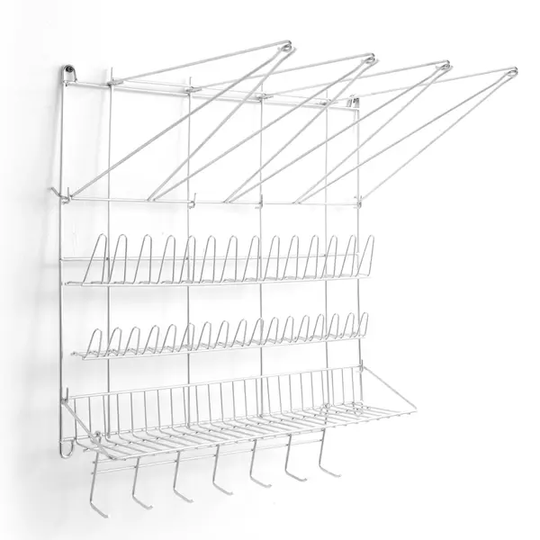 Patisserie Wandrek | RVS | 4 Spuitzakhouders + 31 Spuitmondhouders | Accessoireschap + 7 Haken | 500x360x560(h)mm