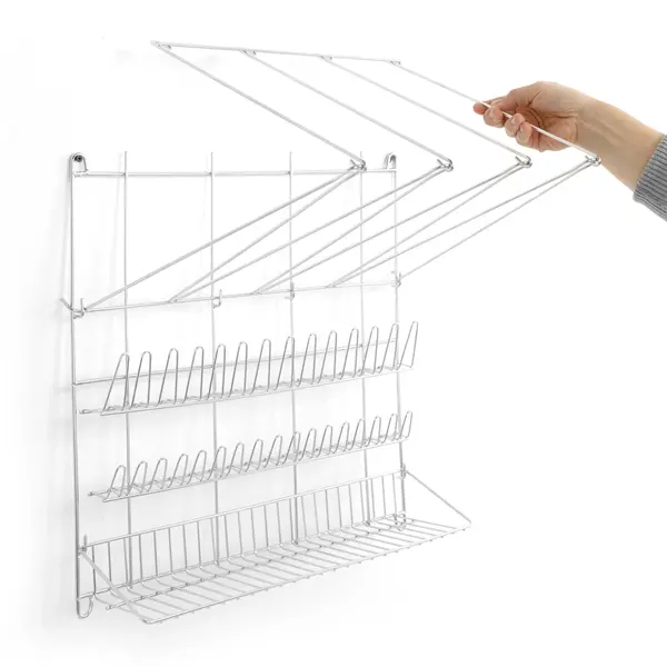 Patisserie Wandrek | RVS | 4 Spuitzakhouders + 31 Spuitmondhouders | Accessoireschap + 7 Haken | 500x360x560(h)mm