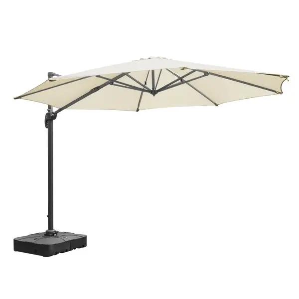 Parasolvoet | HEAVY DUTY | Kunststof | Vulgewicht 100kg | Vrijdragende/Zweefparasols | 850x850x200(h)mm