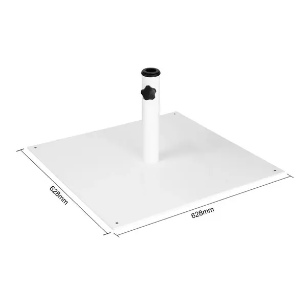 Parasolvoet | Staal | Voetgewicht 18kg | Parasolpaal Ø38/48mm | 628x628mm