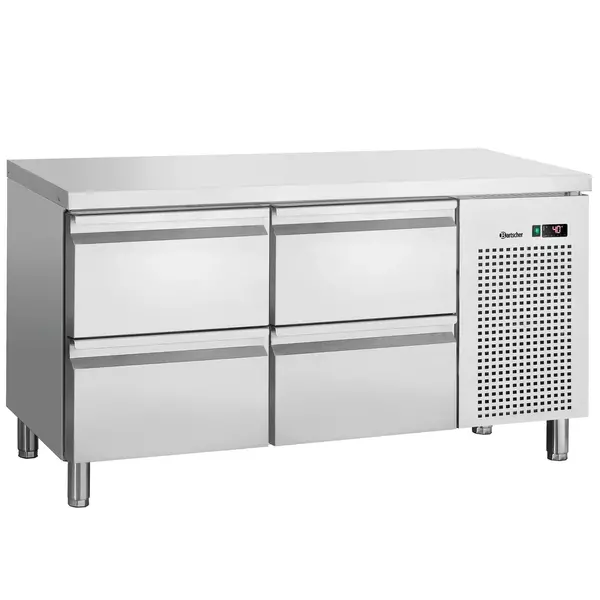 Koelwerkbank | 280L | 4 Laden (1/1 GN) | 0°C/+10°C | Geforceerd | 1342x700x850(h)mm
