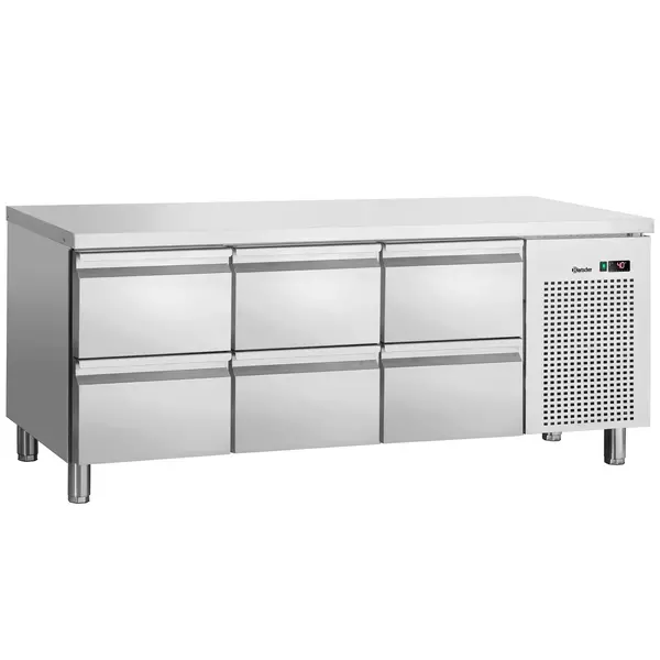 Koelwerkbank | 420L | 6 Laden (1/1 GN) | 0°C/+10°C | Geforceerd | 1792x700x850(h)mm