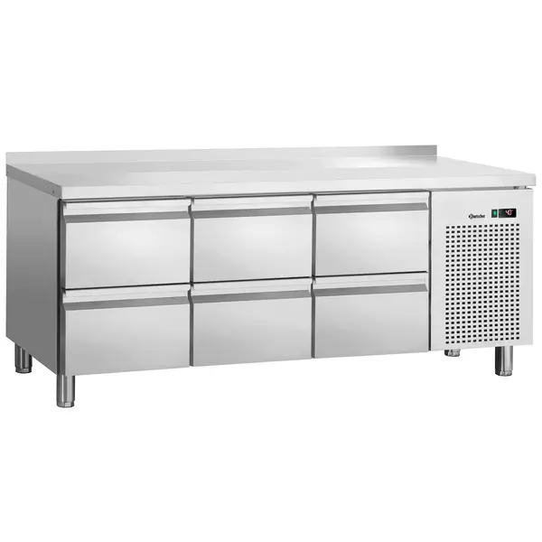 Koelwerkbank | 420L | 6 Laden (1/1 GN) | 0°C/+10°C | Geforceerd | Achteropstand | 1792x700x850/900(h)mm