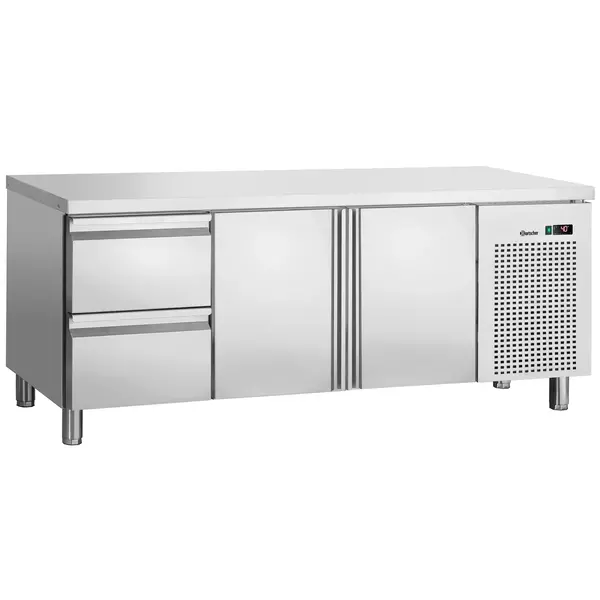 Koelwerkbank | 420L | 2 Deuren + 2 Laden (1/1 GN) | 0°C/+10°C | Geforceerd | 1792x700x850(h)mm