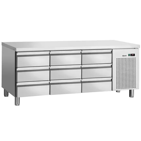 Koelwerkbank | 420L | 9 Laden (1/1 GN) | 0°C/+10°C | Geforceerd | 1792x700x850(h)mm