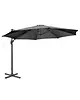 Bolero Vrijdragende Parasol | VENICE | Zwart | UV-/Vlambestendig | Ø3500x2650(h)mm 