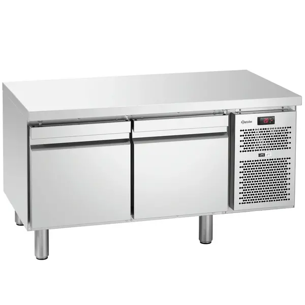 Koelwerkbank | Laag Model | Energiezuinig | 180L | 2 Laden (1/1 GN) | -2°C/+8°C | Geforceerd | 1200x660x640(h)mm
