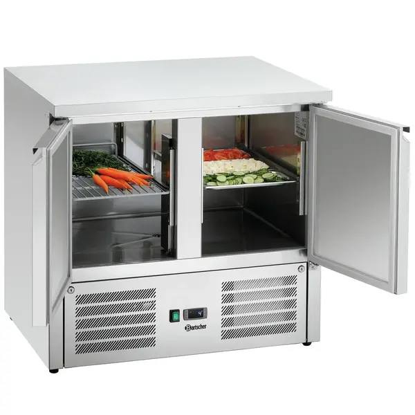 Koelwerkbank | 260L | 2 Deuren (1/1 GN) | 0°C/+10°C | Geforceerd | 900x700x880(h)mm