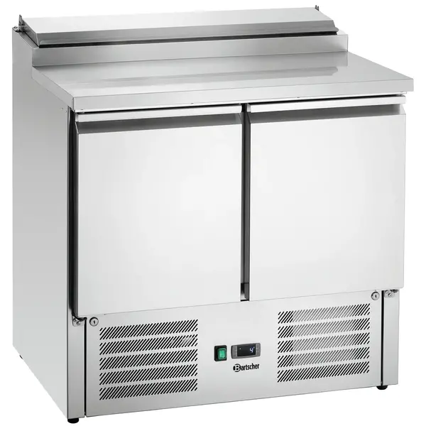 Saladette | 260L | 2 Deuren (1/1 GN) | Boven 5x 1/6 GN | 0°C/+10°C | Geforceerd | Klapdeksel | 900x700x1000(h)mm