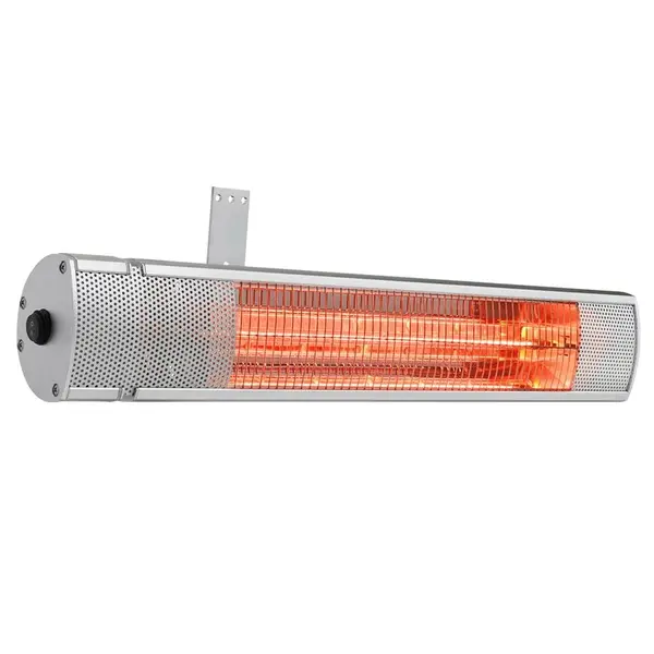 Terrasverwarmer | Elektrisch | Aluminium | 2kW (230V) | Waterdicht | 605x105x162(h)mm