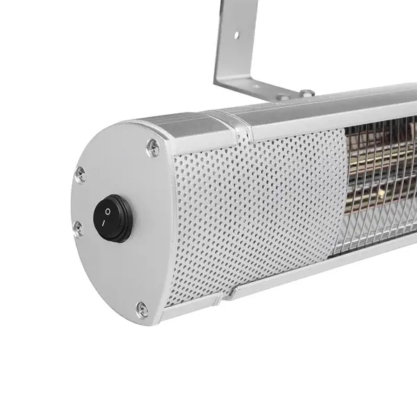Terrasverwarmer | Elektrisch | Aluminium | 2kW (230V) | Waterdicht | 605x105x162(h)mm