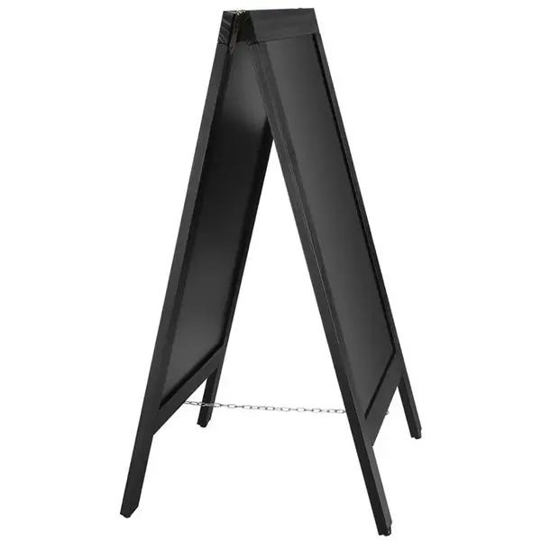 Krijtstoepbord | Hout | Zwart | 500x850mm