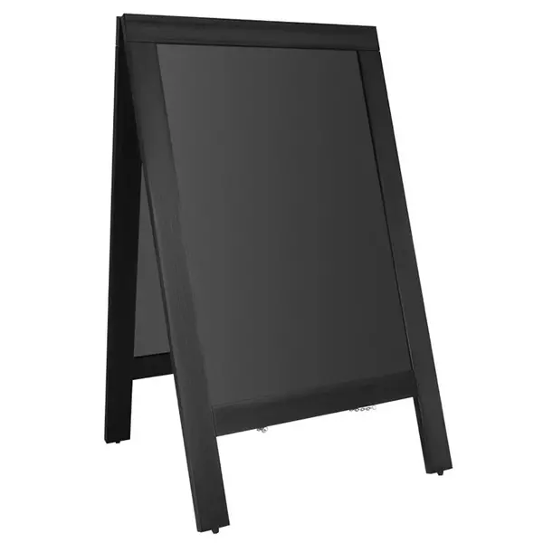 Krijtstoepbord | Hout | Zwart | 700x1200mm