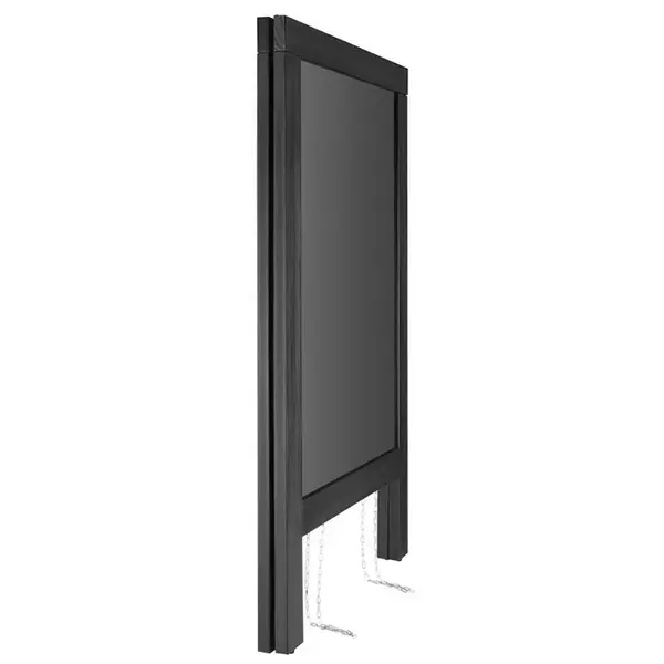 Krijtstoepbord | Hout | Zwart | 700x1200mm