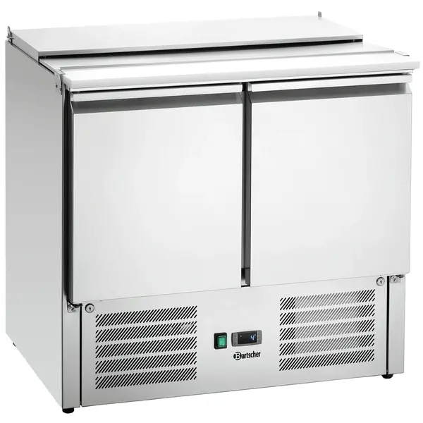 Saladette | 260L | 2 Deuren (1/1 GN) | Boven 2x 1/1 GN + 3x 1/6 GN | 0°C/+10°C | Geforceerd | Klapdeksel | 910x700x887(h)mm