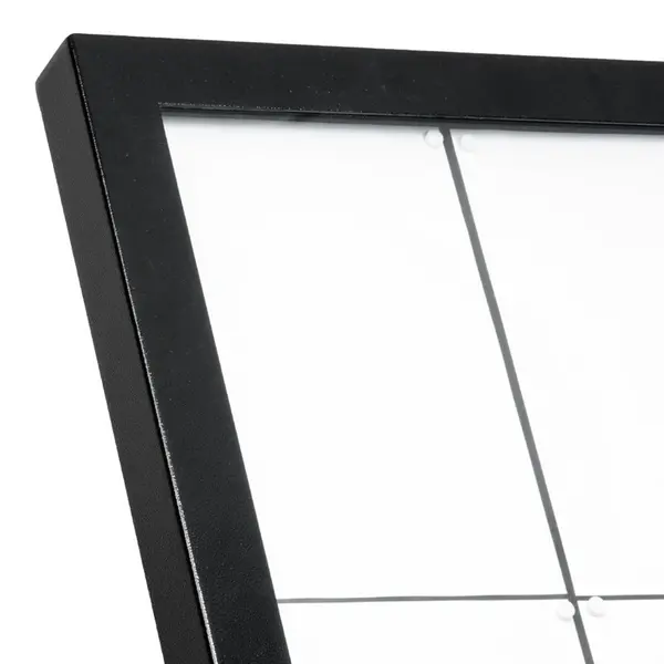 Menukast | BLACK STAR XXL | Zwart | 8x A4 | Verlicht | 970x90x780(h)mm