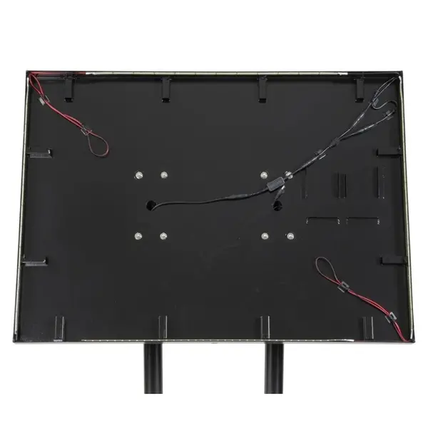 Menukast | BLACK STAR XXL | Zwart | 8x A4 | Verlicht | Incl. Standaard | 970x780x1350(h)mm