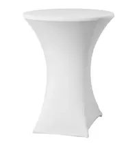 HENDI Statafelhoes | Wit | Polyester/Elastaan | Ø800/850x1150(h)mm 