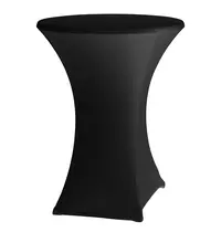 HENDI Statafelhoes | Zwart | Polyester/Elastaan | Ø800/850x1150(h)mm 