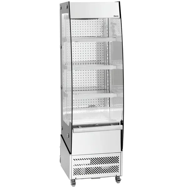 Wandkoeling | RIMI | RVS | +2°C/+10°C | Geforceerd | Open | Intern Nachtgordijn | Wielen (Geremd) | 505x665x1740(h)mm