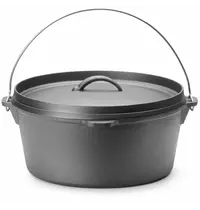 HENDI Dutch Oven | Gietijzer | 7.2L | Open Vuur | Incl. Deksel | Ø310x155(h)mm 