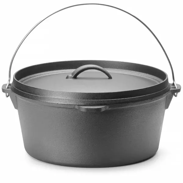 Dutch Oven | Gietijzer | 7.2L | Open Vuur | Incl. Deksel | Ø310x155(h)mm
