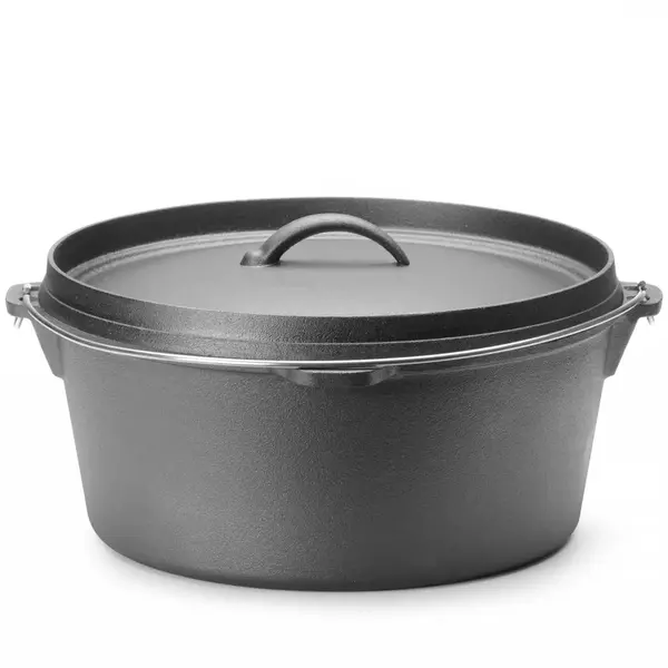Dutch Oven | Gietijzer | 7.2L | Open Vuur | Incl. Deksel | Ø310x155(h)mm