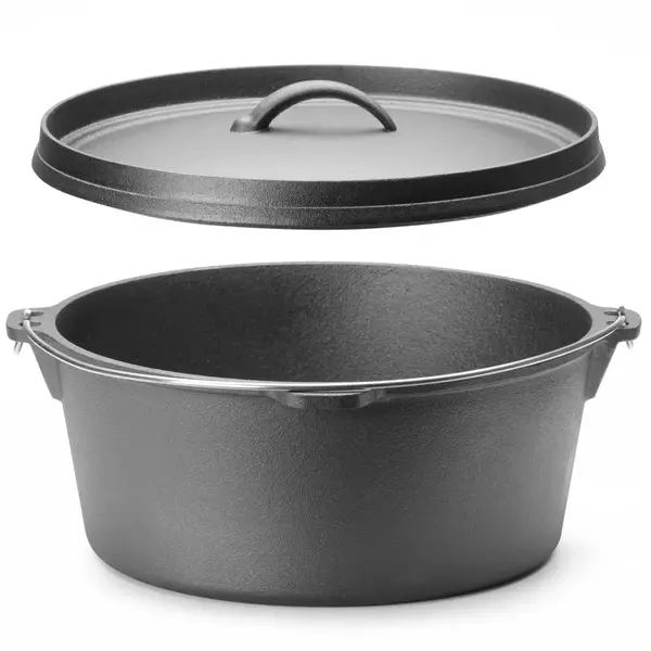Dutch Oven | Gietijzer | 7.2L | Open Vuur | Incl. Deksel | Ø310x155(h)mm