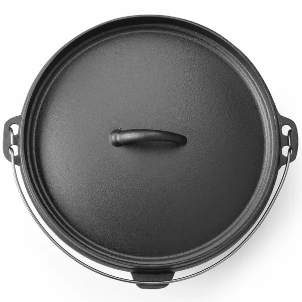 Dutch Oven | Gietijzer | 7.2L | Open Vuur | Incl. Deksel | Ø310x155(h)mm