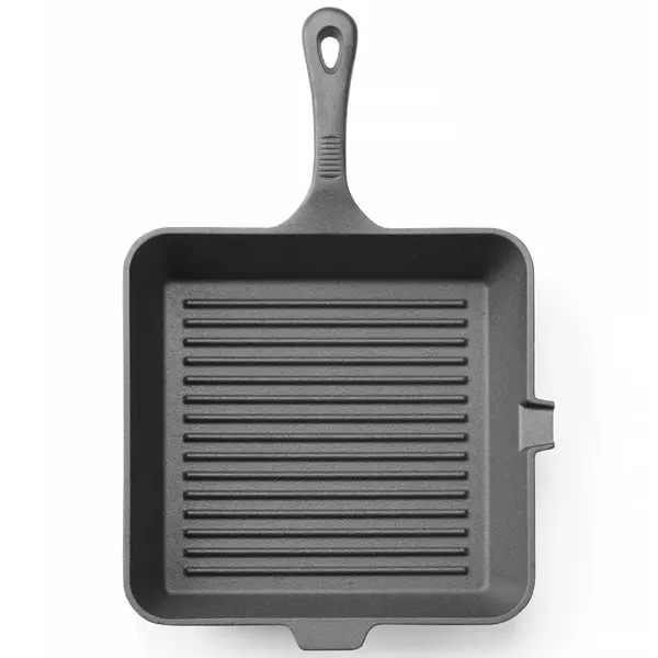 Grillpan | Gietijzer | Div. Warmtebronnen | 250x250x50(h)mm
