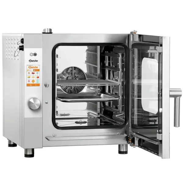 Combisteamer | SILVERSTEAM | Elektrisch | 5 Niveaus (2/3 GN) | 50°C/300°C | 4.8kW (400V) | Touchscreen | 620x775x675(h)mm