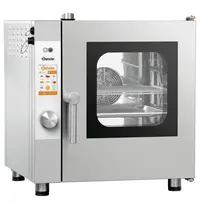 Bartscher Combisteamer | SILVERSTEAM | Elektrisch | 5 Niveaus (2/3 GN) | 50°C/300°C | 4.8kW (400V) | Touchscreen | 620x775x675(h)mm 