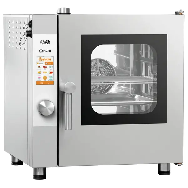Combisteamer | SILVERSTEAM | Elektrisch | 5 Niveaus (2/3 GN) | 50°C/300°C | 4.8kW (400V) | Touchscreen | 620x775x675(h)mm