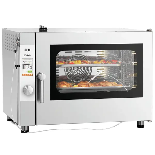 Combisteamer | SILVERSTEAM | Elektrisch | 5 Niveaus (1/1 GN) | 50°C/300°C | 7.7kW (400V) | Touchscreen | 890x835x675(h)mm