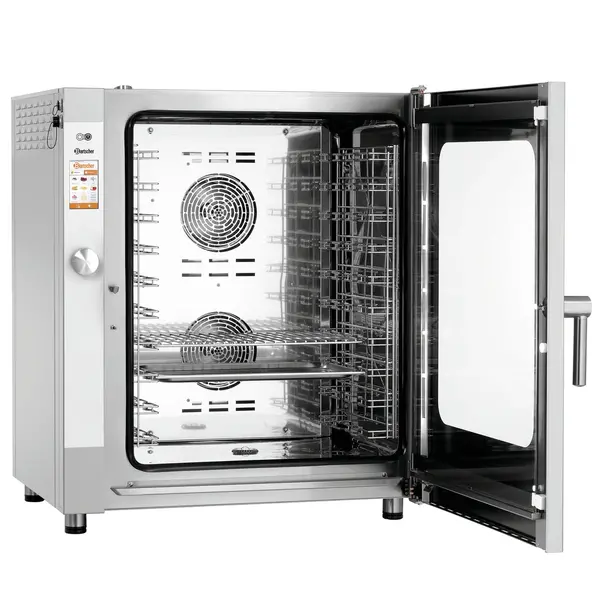 Combisteamer | SILVERSTEAM | Elektrisch | 10 Niveaus (1/1 GN) | 50°C/300°C | 12.6kW (400V) | Touchscreen | 890x835x1065(h)mm