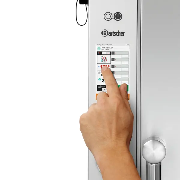 Combisteamer | SILVERSTEAM | Elektrisch | 10 Niveaus (1/1 GN) | 50°C/300°C | 12.6kW (400V) | Touchscreen | 890x835x1065(h)mm