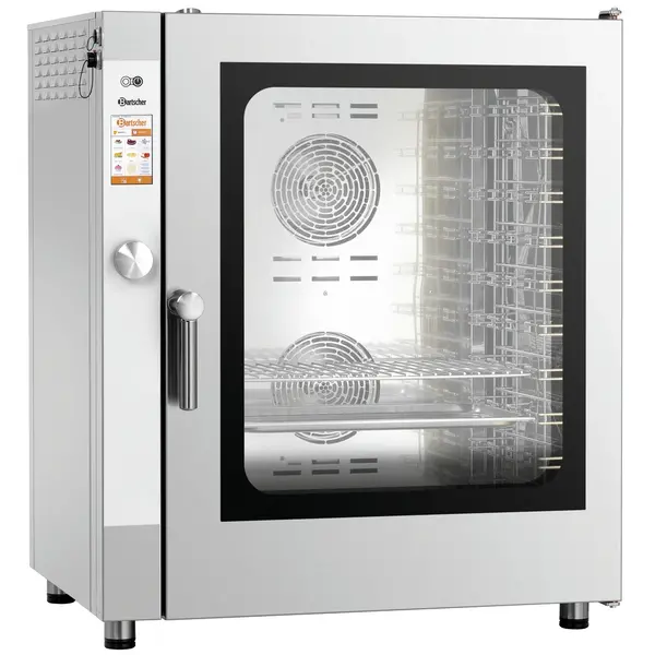Combisteamer | SILVERSTEAM | Elektrisch | 10 Niveaus (1/1 GN) | 50°C/300°C | 12.6kW (400V) | Touchscreen | 890x835x1065(h)mm